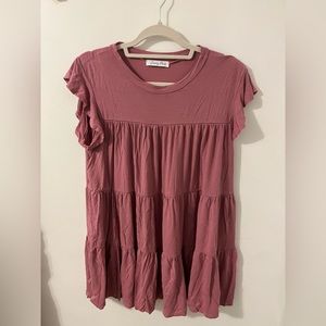 Pink Mini T-Shirt Dress